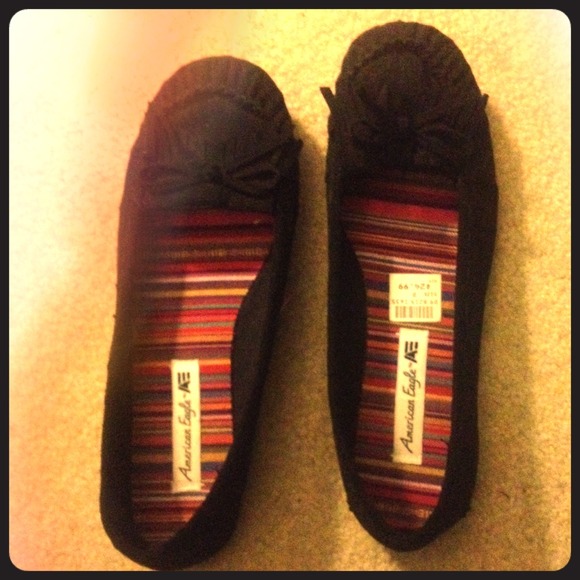 Black AE moccasins
