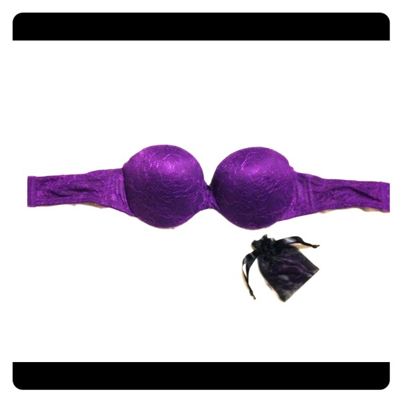 Purple Strapless Multi-Way Bra 32B
