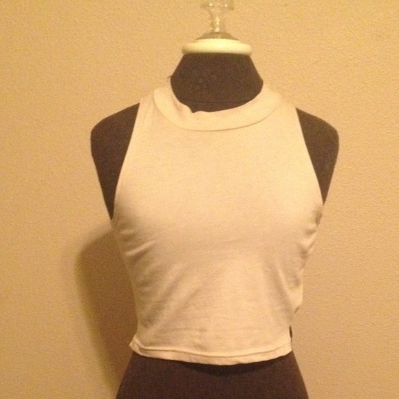 Cream crop top