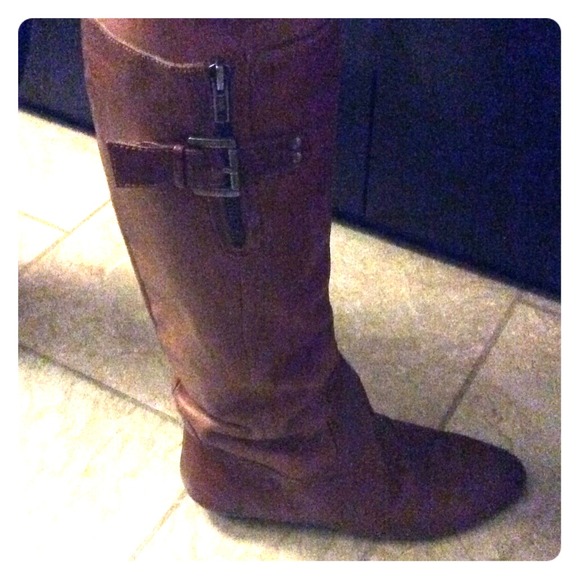 SOLD Steven by Steve Madden p-link tan boots - Picture 1 of 3