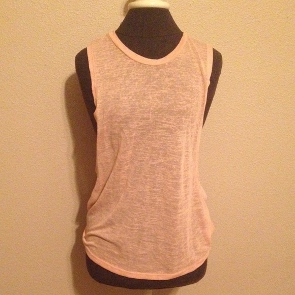 Sheer pink tank