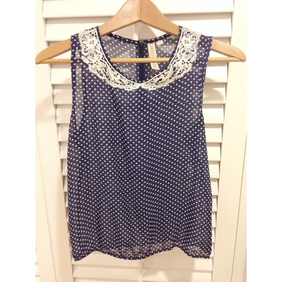 Nordstrom Junior blue Peter Pan top