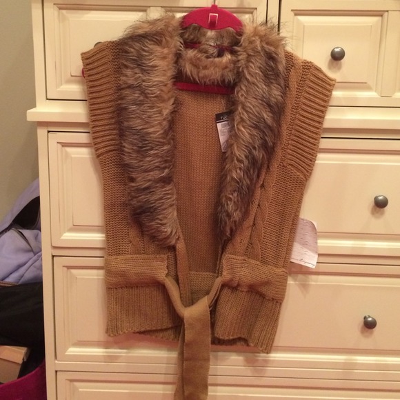 Tan Fur Vest
