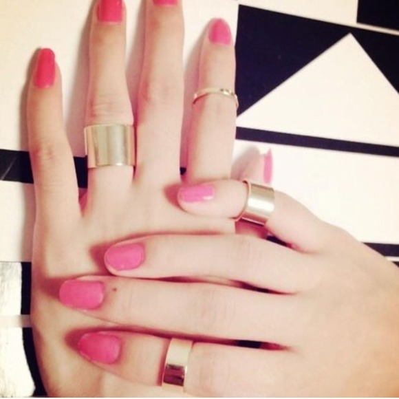 Gold plated ring set - Picture 2 of 4