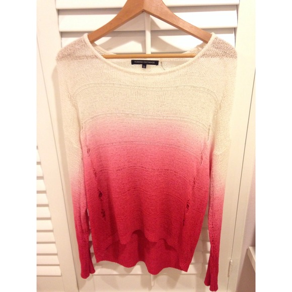 foreign exchange ombré knit sweater