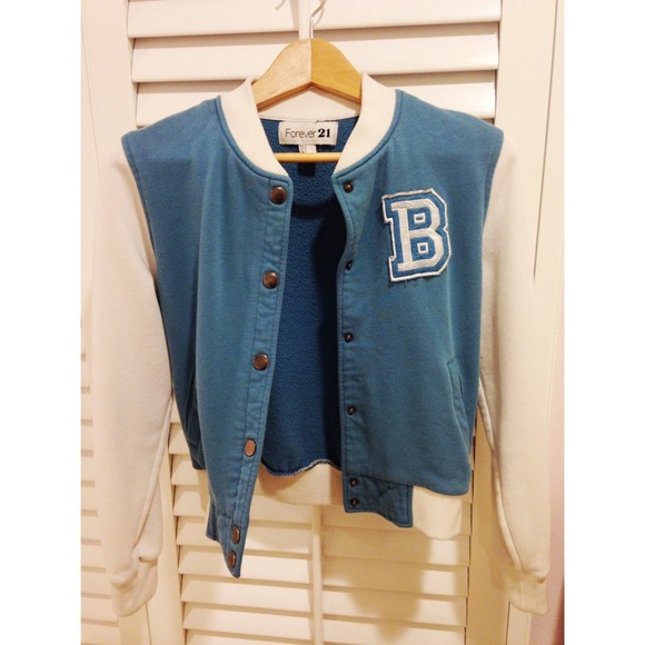 forever 21 varsity letterman jacket