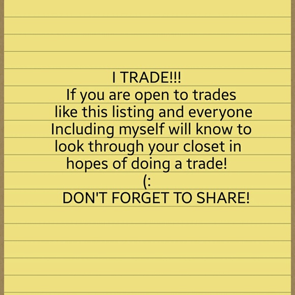 Do you trade? NO SCAMMERS!