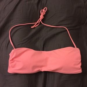 Zara Coral Bandeau Bikini Top