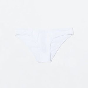 Zara White Swim Bikini Bottoms