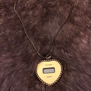 Adorable Heart Digital Watch Necklace
