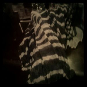 Grey and white scarf