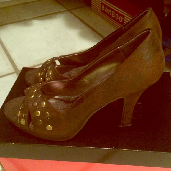 Brown Suede Heels