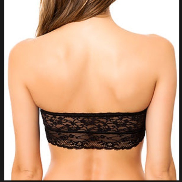 Black lace bandeau