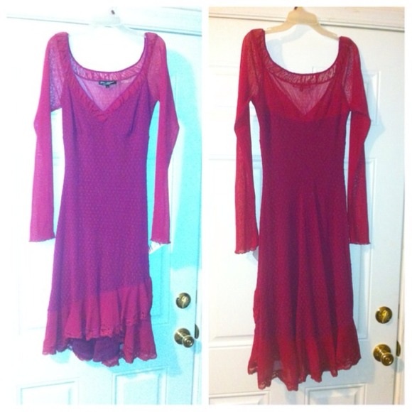 Betsey Johnson Lace Bodycon Midi Dress
