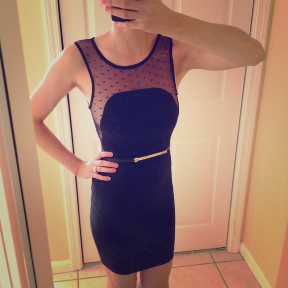 SEXY Sheer Back Dress