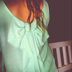 Turquoise Bow Top!