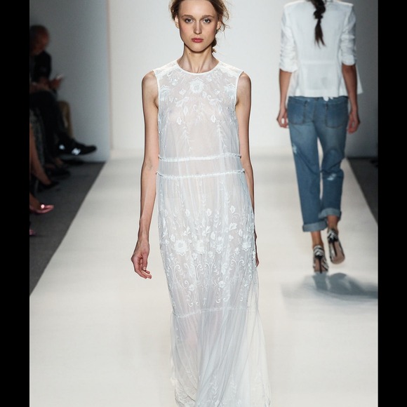 White lace Rachel Zoe Maxi Dress