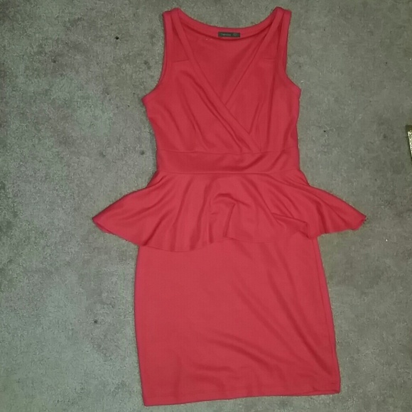 Pink peplum dress - Picture 1 of 2