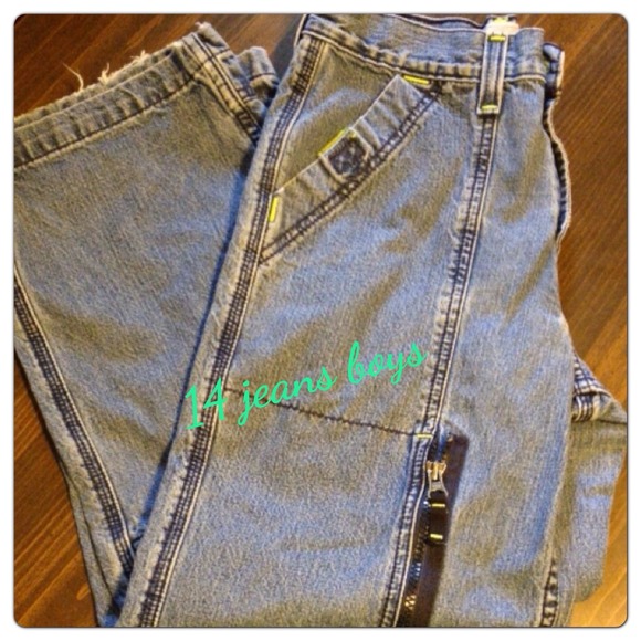 Bottoms Bn 14 Boys Jeans Neon Thread Outlined Poshmark