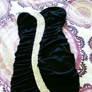 Black and beaded dress