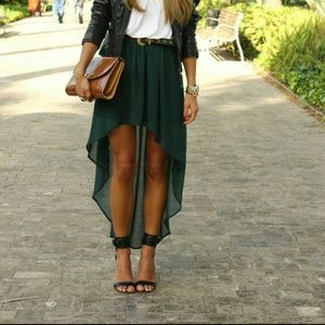 High low zara skirt