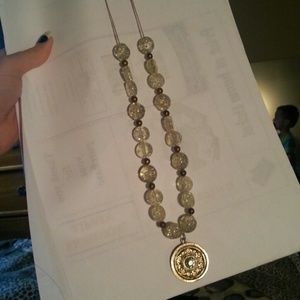 Glass bead necklace