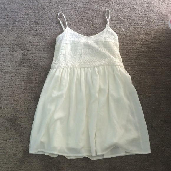 Bershka lace and chiffon dress