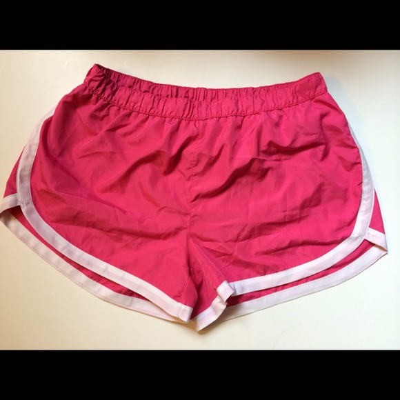 Pink athletic shorts