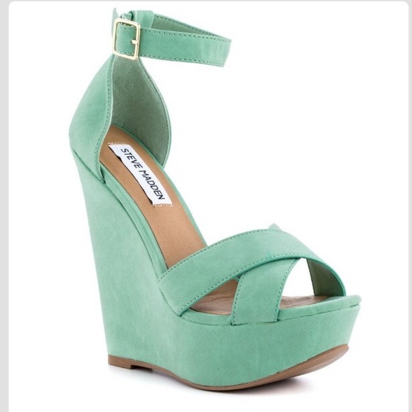 Steve Madden - Xenon Mint green wedges!