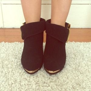 Black ankle boots
