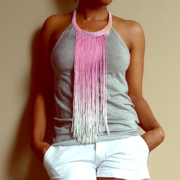 ⛔️🚫SOLD in bundle🚫⛔️"Free people" fringe top