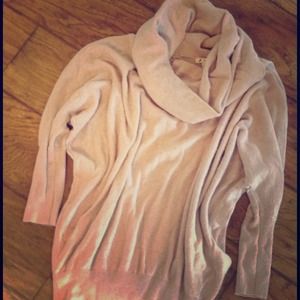 Light pink cowl neck sweater