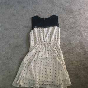 Forever 21 mesh and patterned dress