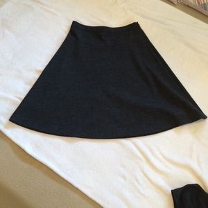 Gray flannel skirt