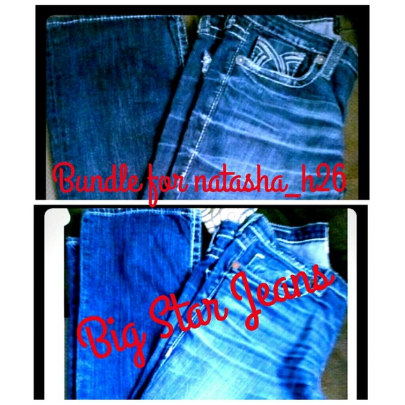 Bundle of Big Star Jeans for @natasha_h26
