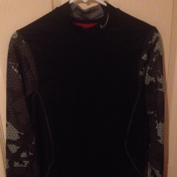 Mens nike pro combat hyper warm long sleeve shirt
