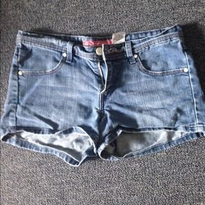 Denim shorts