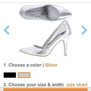 Christian Siriano for Payless, size 7 Silver pumps