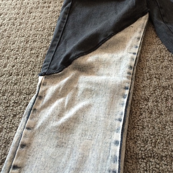 Cheap Monday opposite pants black and acid wash - Picture 2 of 3