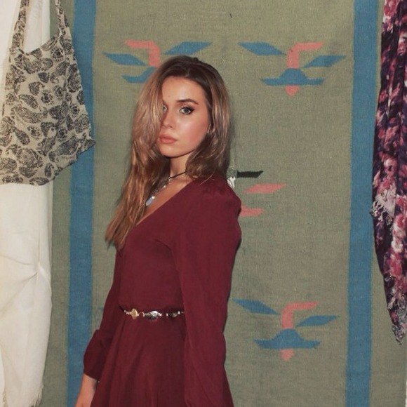 Lovers + Friends Maroon Dress