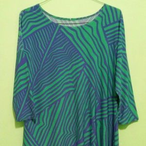 Multicolored shirt dress