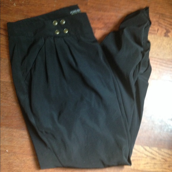 Black harem/jogger style pants