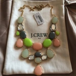 J.Crew Crystal Teardrop Necklace