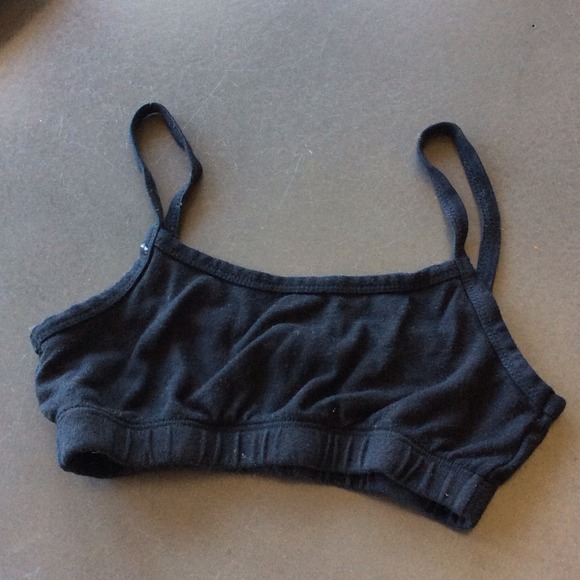Plain black brandy melville bandeau
