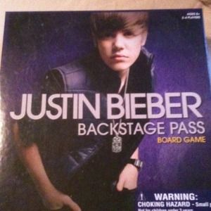 Justin Bieber Backstage Pass Board Game