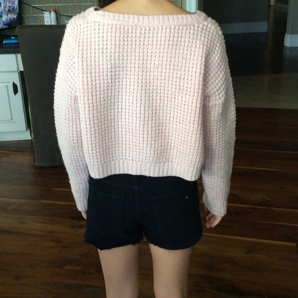 Cropped pink sweater from topshop - Picture 2 of 2