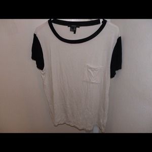 White Loose Pocket Tee