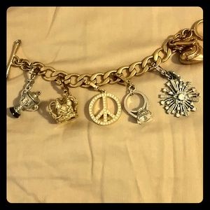 Juicy Couture charm bracelet and charms