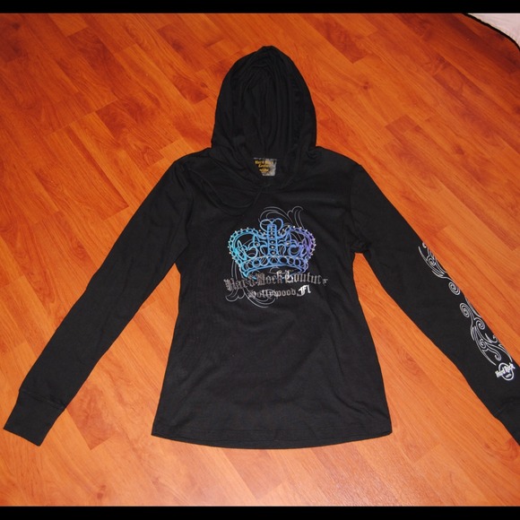Brand New-Black Hoodie by Hard Rock Couture