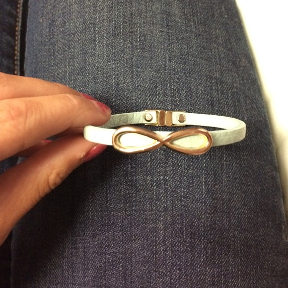 Mint infinity bracelet